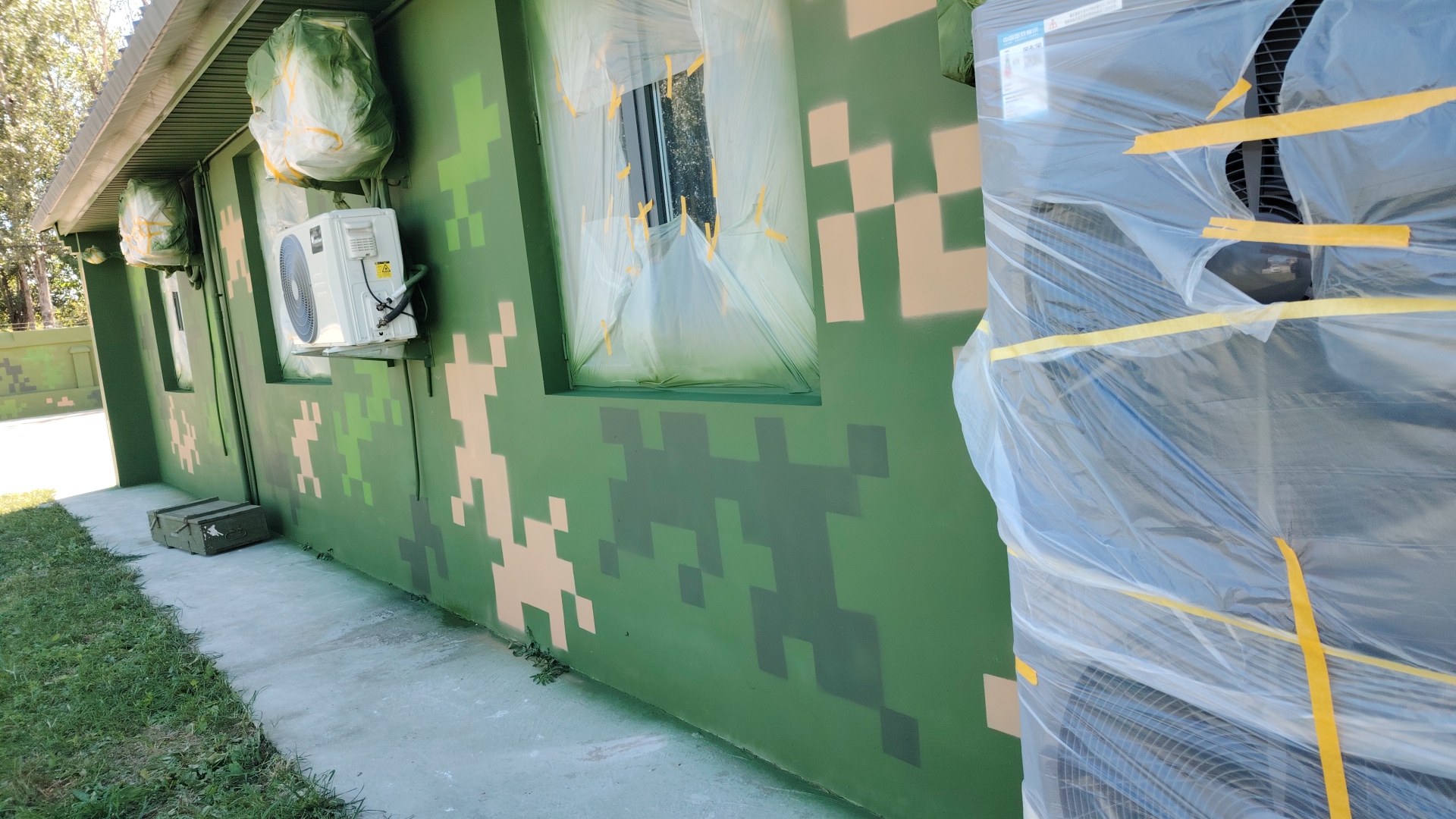 宁波外墙迷彩漆施工多少钱 伪装迷彩漆  